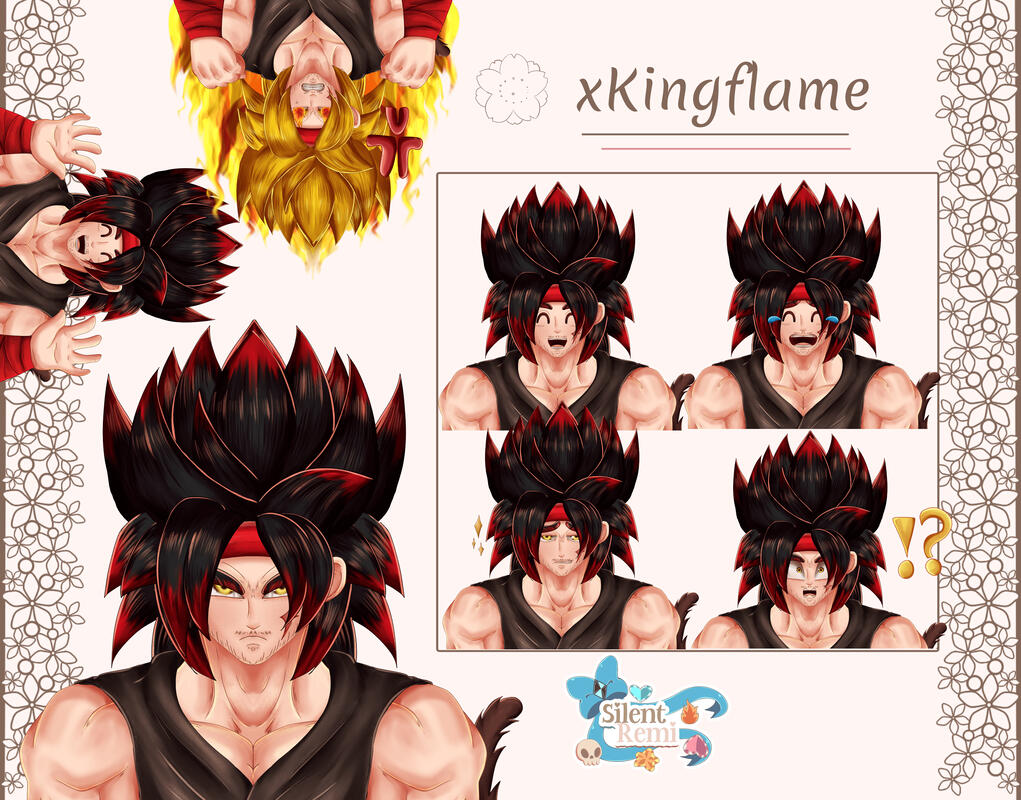 SilentRemi Live2d Vtuber model art commission