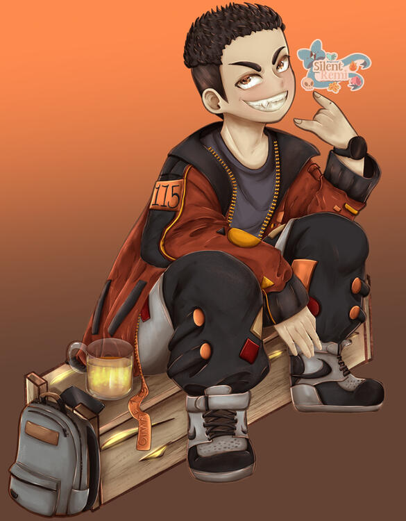 Original Chatacter Erikku Anime Style Illustration