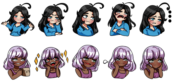 Showing a different style for Telegram and WhatSApp sticker commission