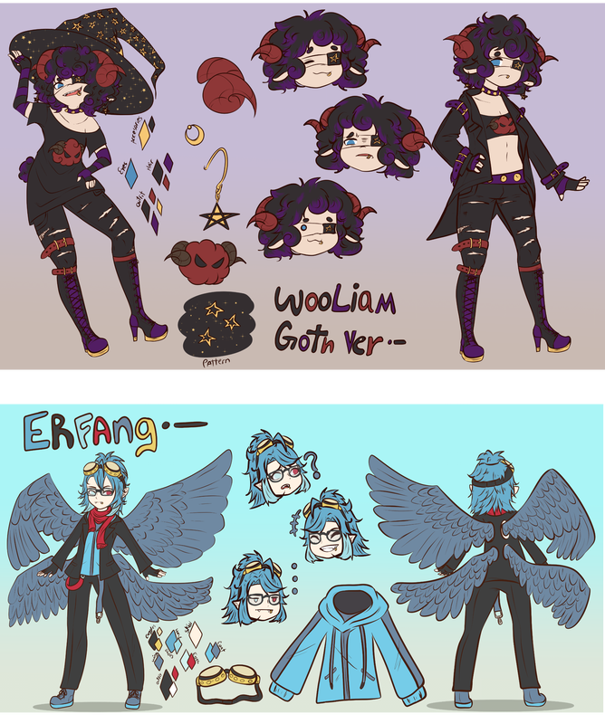 SilentRemi character sheet samples
