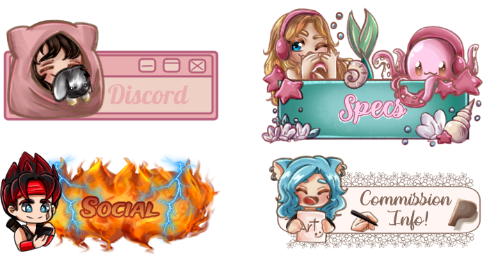 SilentRemi panels for twitch streaming